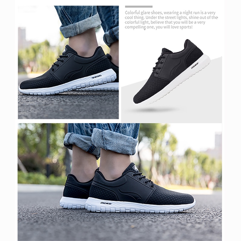 Onemix/кроссовки для мужчин; дышащие сетчатые женские спортивные кроссовки; легкие кроссовки на шнуровке для прогулок и походов