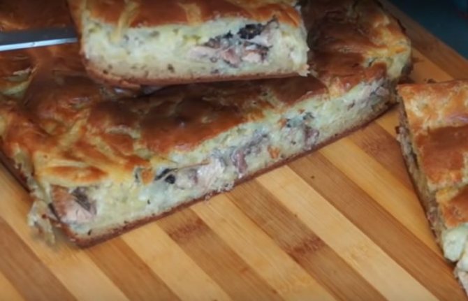Заливной пирог на кефире в духовке – 10 быстрых и вкусных рецептов